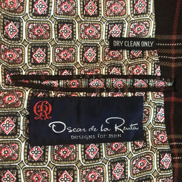 Vintage 60s OSCAR DE LA RENTA Size 39R Luxe Plaid Sportjacket MAD MEN Don Draper - Picture 8 of 16